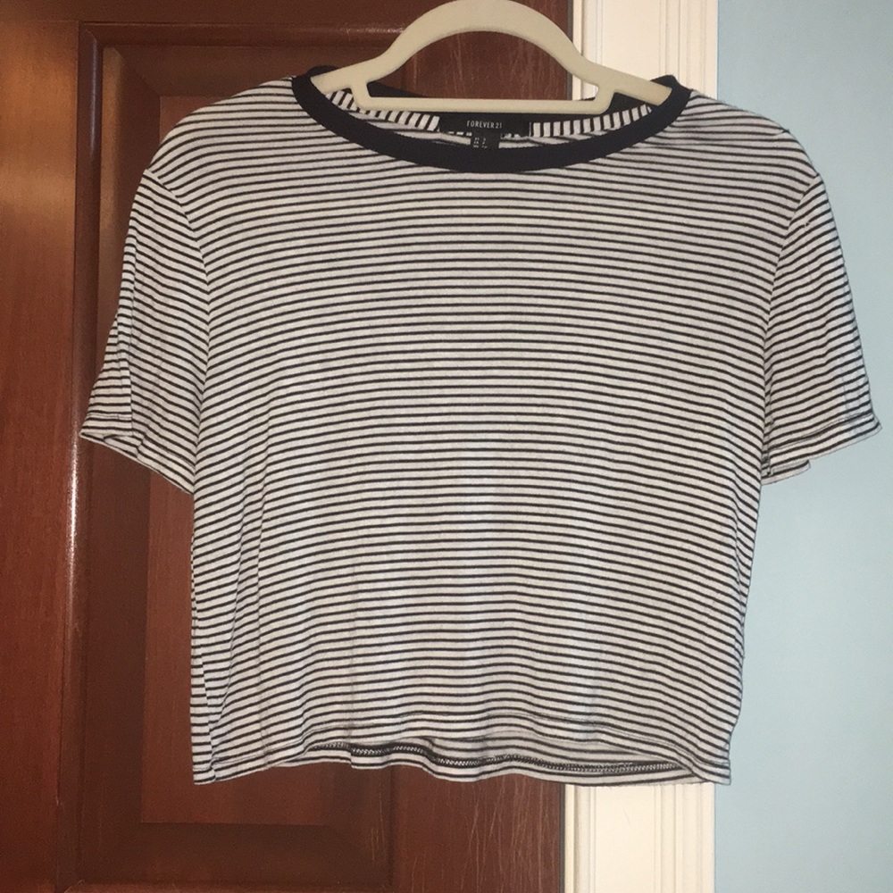 Striped crop top